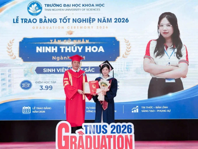 Female student who worked as a hired peanut harvester and rice planter graduates as valedictorian with near-perfect scores.